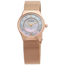 Image of Skagen Steel Kollektion, Rosa forgyldt Dame ur, 233XSRR